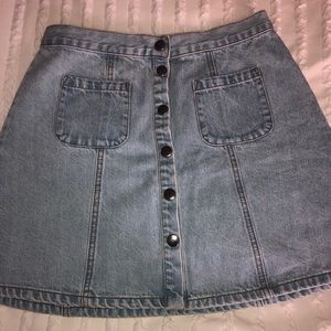 BDG Size M Button Up Jean Skirt